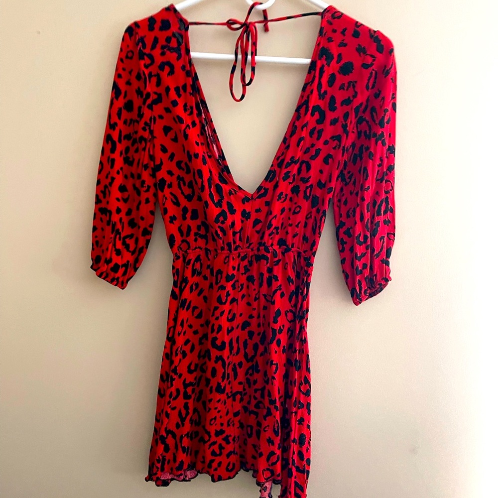 Great dress for graduations or summer events tie in back !!